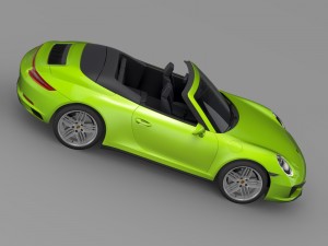 porsche 911 carrera 4s cabriolet 991 2016 3D Model
