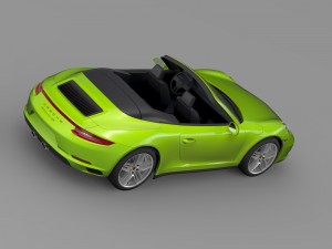 porsche 911 carrera 4s cabriolet 991 2016 3D Model
