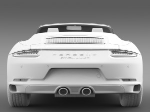 porsche 911 carrera 4s cabriolet 991 2016 3D Model