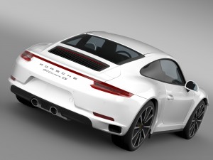 porsche 911 carrera 4s coupe 991 2016 Modelo 3D