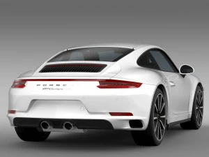 porsche 911 carrera 4s coupe 991 2016 3D Model