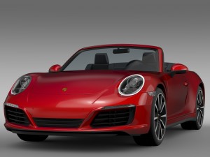 porsche 911 carrera cabriolet 991 2016 3D Model