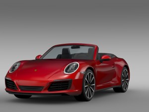 porsche 911 carrera cabriolet 991 2016 3D Model