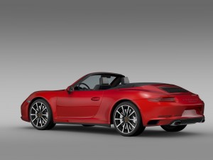porsche 911 carrera cabriolet 991 2016 3D Model