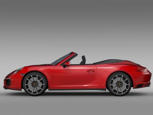 porsche 911 carrera cabriolet 991 2016 3D Model