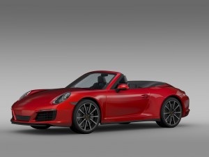 porsche 911 carrera cabriolet 991 2016 3D Model