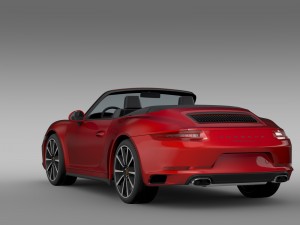 porsche 911 carrera cabriolet 991 2016 3D Model