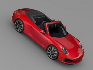 porsche 911 carrera cabriolet 991 2016 3D Model