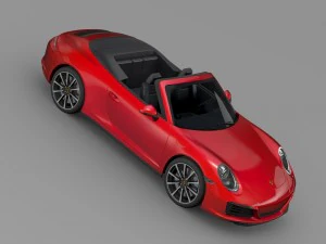 porsche 911 carrera cabriolet 991 2016 3D Model