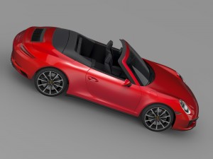 porsche 911 carrera cabriolet 991 2016 3D Model