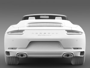 porsche 911 carrera cabriolet 991 2016 3D Model