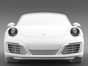 porsche 911 carrera cabriolet 991 2016 3D Model