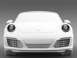 porsche 911 carrera cabriolet 991 2016 3D Model