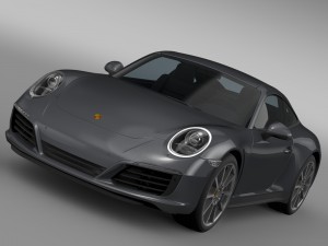 porsche 911 carrera coupe 991 2016 3D-Modell