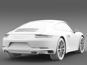 porsche 911 carrera coupe 991 2016 Modello 3D