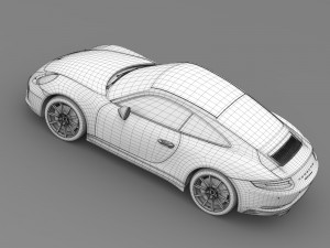 porsche 911 carrera coupe 991 2016 Modello 3D