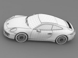 porsche 911 carrera coupe 991 2016 Modello 3D