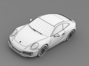 porsche 911 carrera coupe 991 2016 Modello 3D