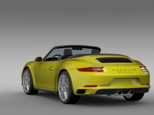 porsche 911 carrera s cabriolet 991 2016 3D Модель