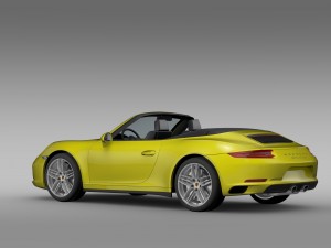 porsche 911 carrera s cabriolet 991 2016 3D Модель