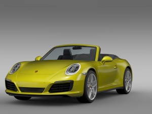 porsche 911 carrera s cabriolet 991 2016 3D Модель