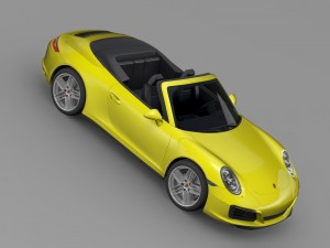 porsche 911 carrera s cabriolet 991 2016 3D Модель