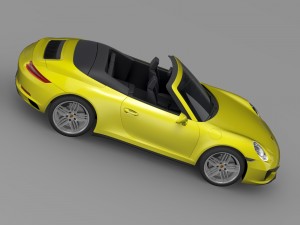 porsche 911 carrera s cabriolet 991 2016 3D Модель