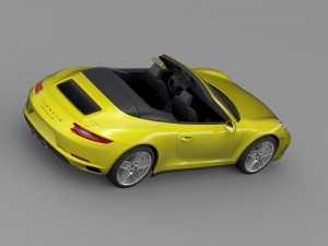 porsche 911 carrera s cabriolet 991 2016 3D Модель