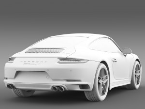 porsche 911 carrera s coupe 991 2016 3D Model