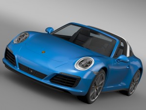 porsche 911 targa 4 991 2016 3D Model