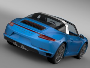 porsche 911 targa 4 991 2016 3D 모델
