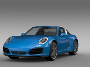 porsche 911 targa 4 991 2016 3D 모델