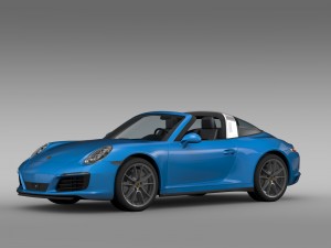 porsche 911 targa 4 991 2016 3D 모델