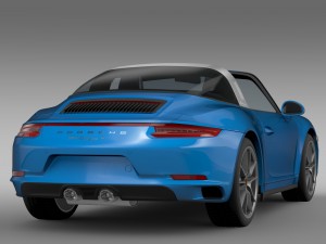 porsche 911 targa 4 991 2016 3D 모델