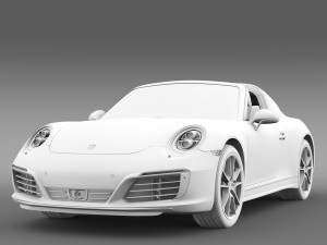 porsche 911 targa 4 991 2016 3D 모델