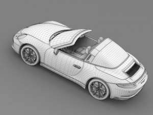 porsche 911 targa 4 991 2016 3D 모델