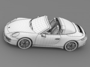 porsche 911 targa 4 991 2016 3D 모델