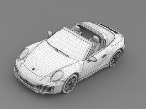 porsche 911 targa 4 991 2016 3D 모델