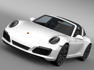 porsche 911 targa 4s 991 2016 3D 모델
