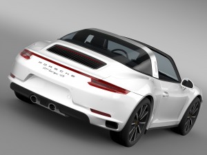 porsche 911 targa 4s 991 2016 3Dモデル