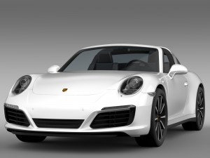 porsche 911 targa 4s 991 2016 3Dモデル