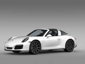 porsche 911 targa 4s 991 2016 3Dモデル