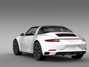 porsche 911 targa 4s 991 2016 3Dモデル