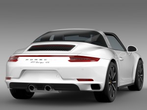porsche 911 targa 4s 991 2016 3Dモデル