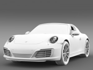 porsche 911 targa 4s 991 2016 3Dモデル
