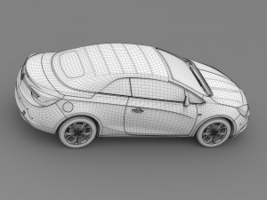 opel cascada 2016 Model 3D