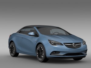 opel cascada turbo 2016 Modello 3D
