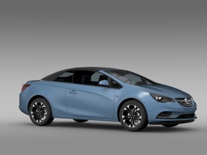 opel cascada turbo 2016 Modello 3D