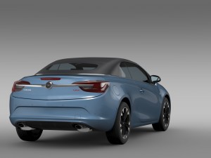 opel cascada turbo 2016 Modello 3D
