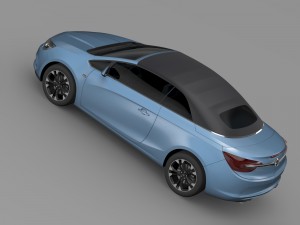 opel cascada turbo 2016 Modello 3D